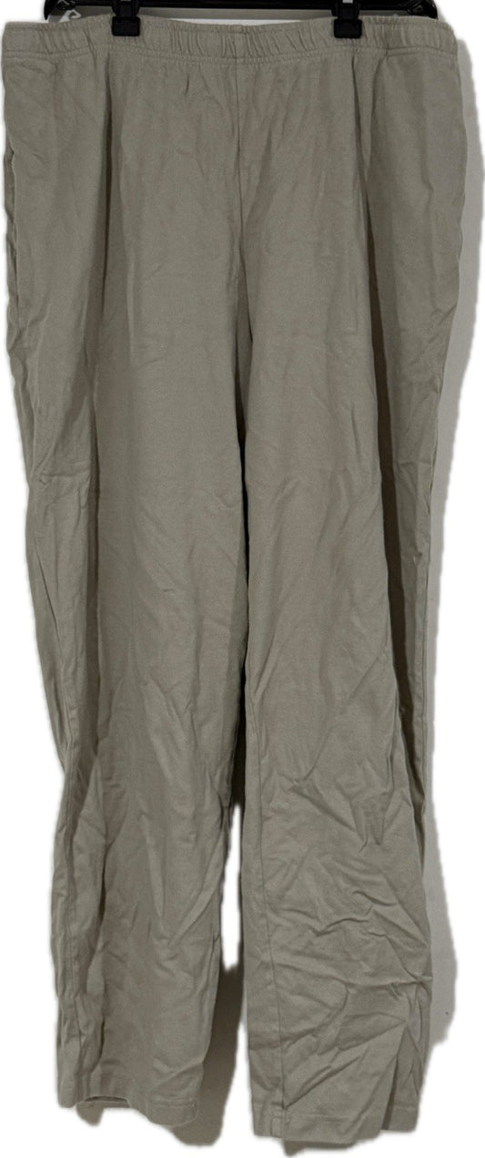 Lands End Ladies Light Brown Wide Leg Trouser Joggers Size XL 18-20