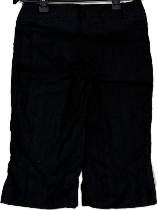 Ladies Black Long Shorts Size 8