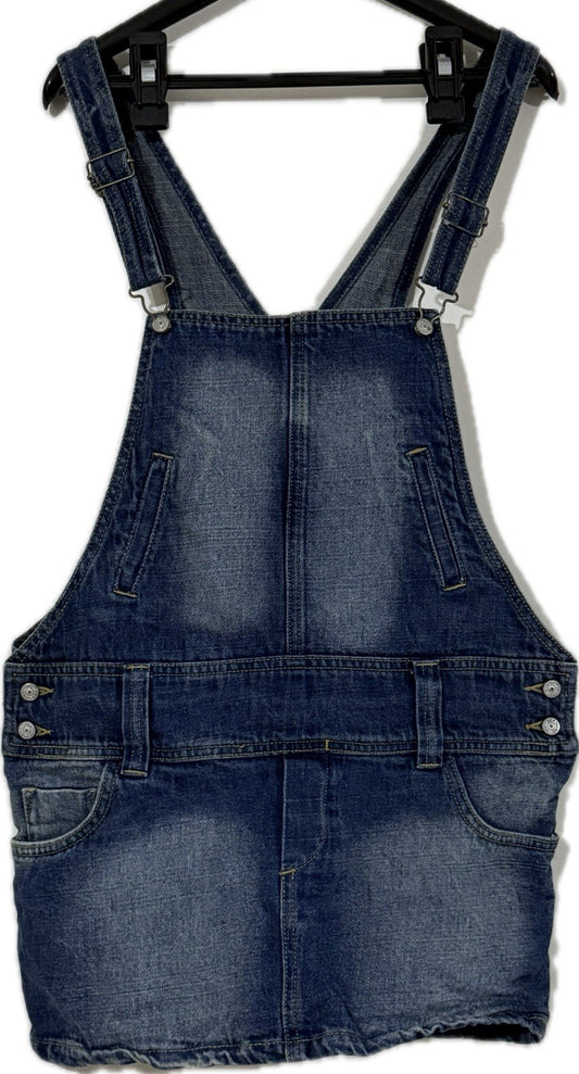Denim Co Ladies Blue Skirt Dungarees Size 8