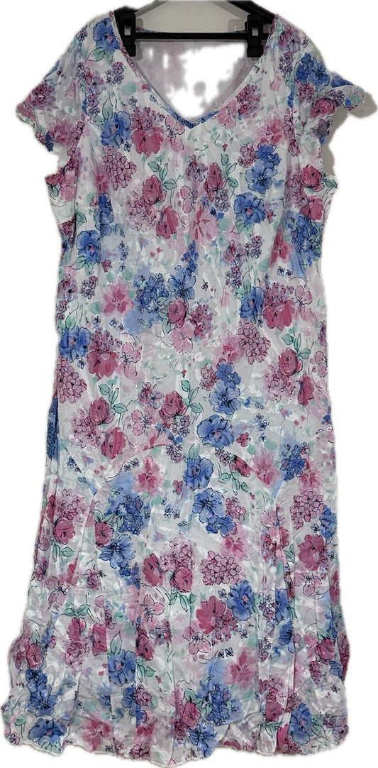 Ladies Pretty Multicoloured Floral Patterned Dress