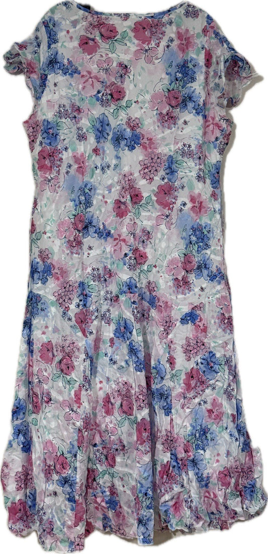 Ladies Pretty Multicoloured Floral Patterned Dress
